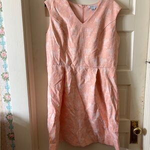 Liz Claiborne Peach Floral Dress